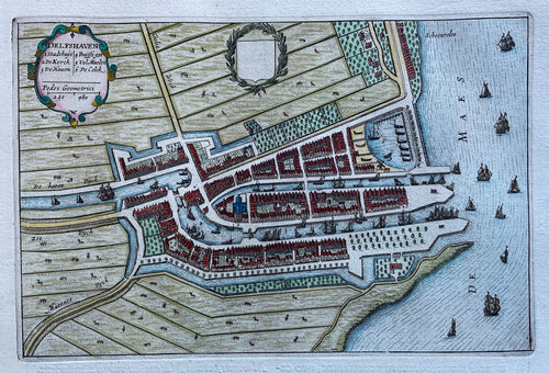 Delfshaven Rotterdam - Joan Blaeu - 1649