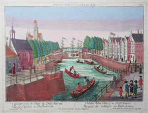 Delfshaven Rotterdam - GB Probst - ca 1765
