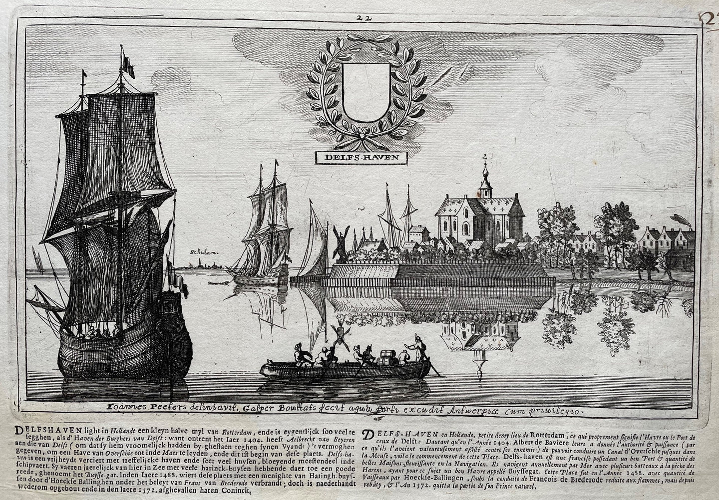 Delfshaven Rotterdam - J Peeters & C Bouttats - 1674
