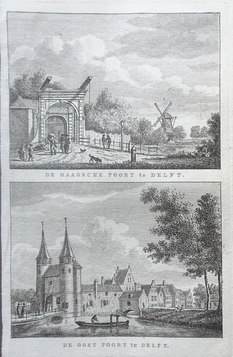 Delft Haagse Poort en Oostpoort - KF Bendorp - 1793