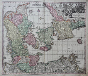 Denemarken Denmark - M Seutter - ca 1730