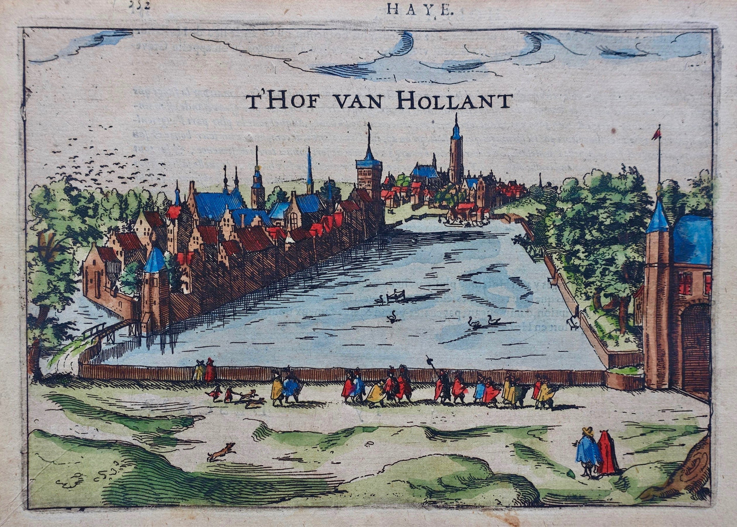 Den Haag 's-Gravenhage 't Hof van Hollant - J Jansz / L Guicciardini - 1613
