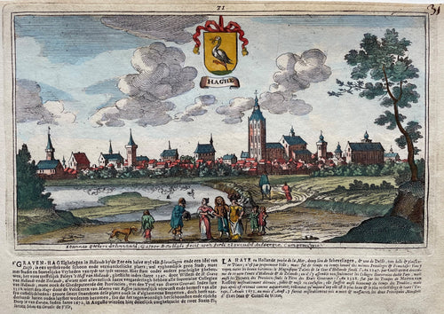 Den Haag Profielgezicht - J Peeters & C Bouttats - 1674