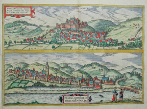 Duitsland Dillenburg Siegen Germany - G Braun & F Hogenberg / J Janssonius - 1657