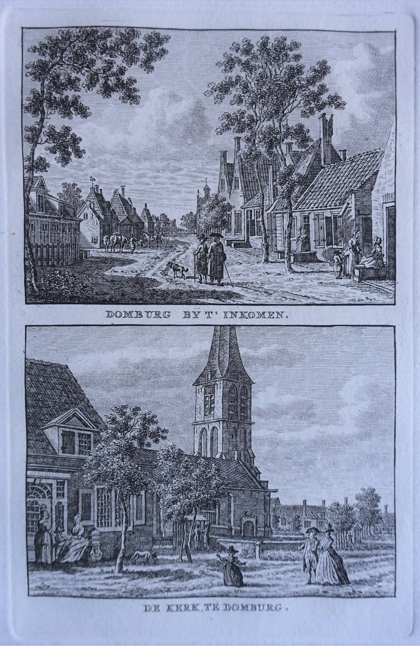 Domburg Dorp en kerk - KF Bendorp - 1793