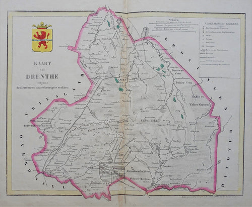 Drenthe - Philippe Vandermaelen - 1840