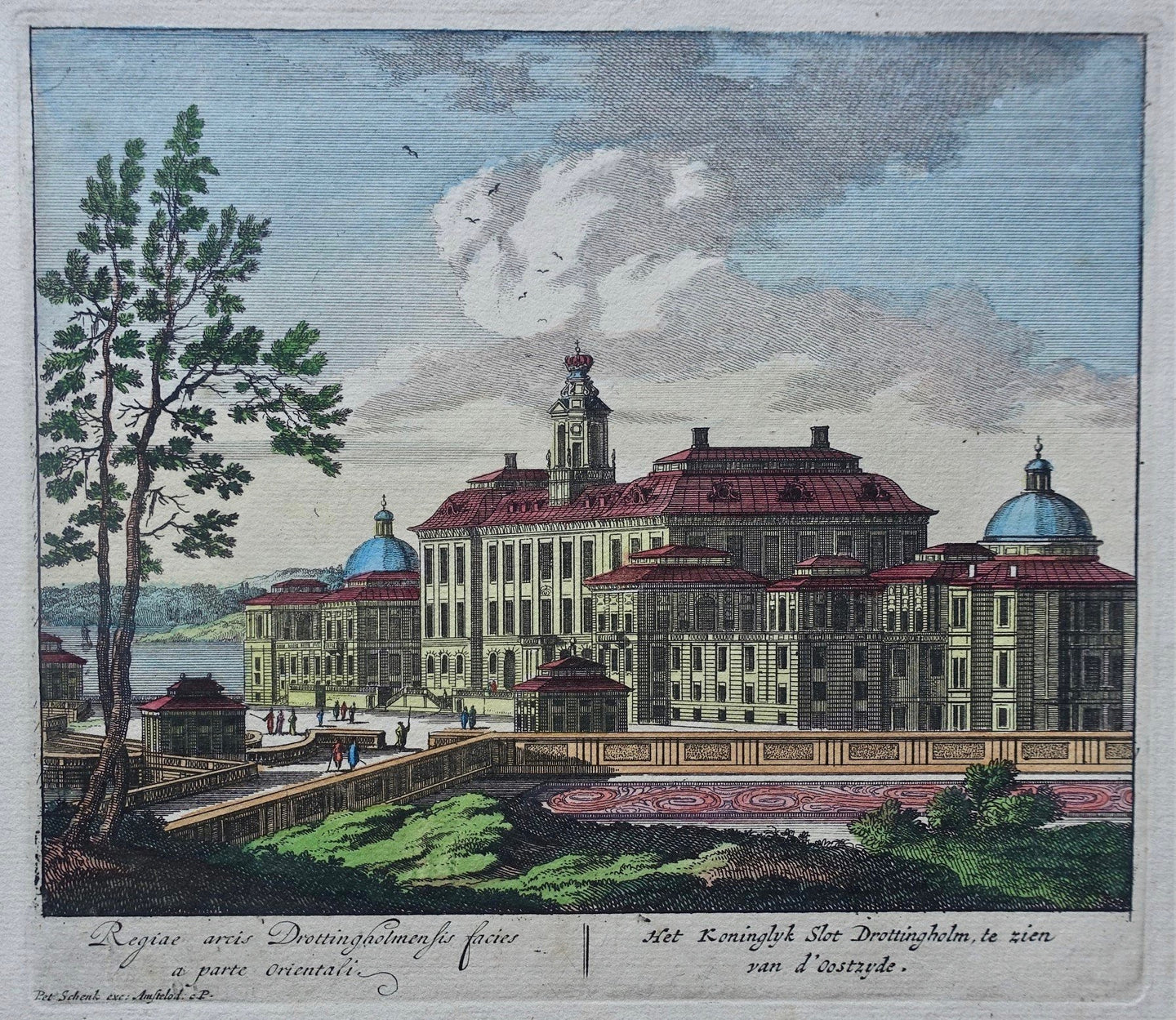 Zweden Stockholm Lovön Drottningholm Palace - P Schenk - ca 1708