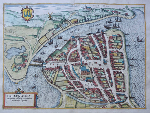 Duitsland Eckernförde Germany - G Braun & F Hogenberg - 1598