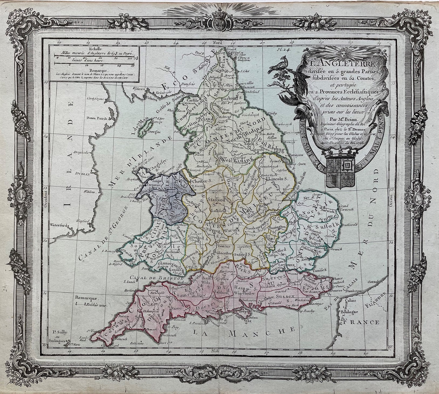 Engeland British Isles England - Louis Charles Desnos - 1766