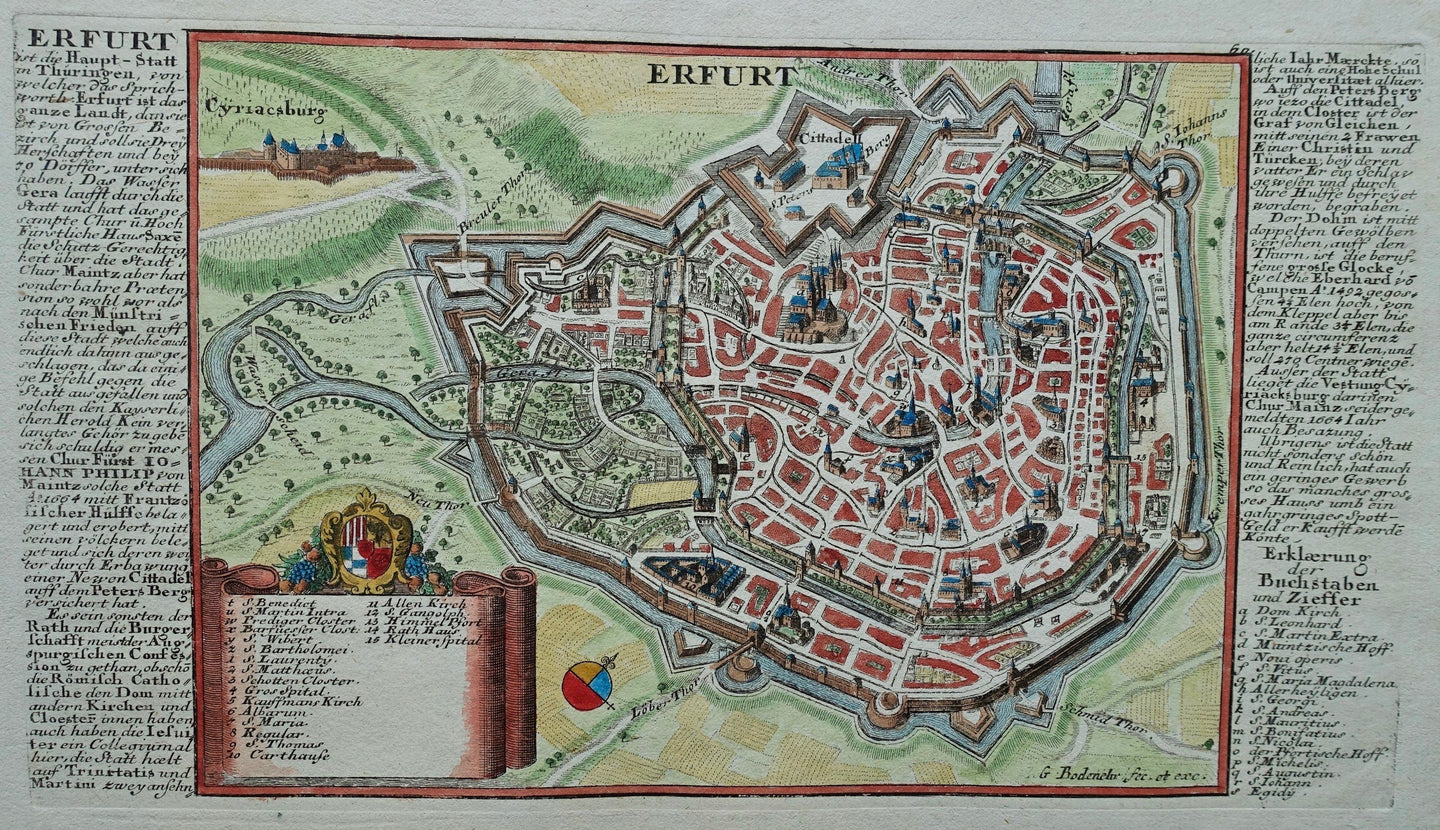 Duitsland Erfurt Germany - G Bodenehr - ca. 1725