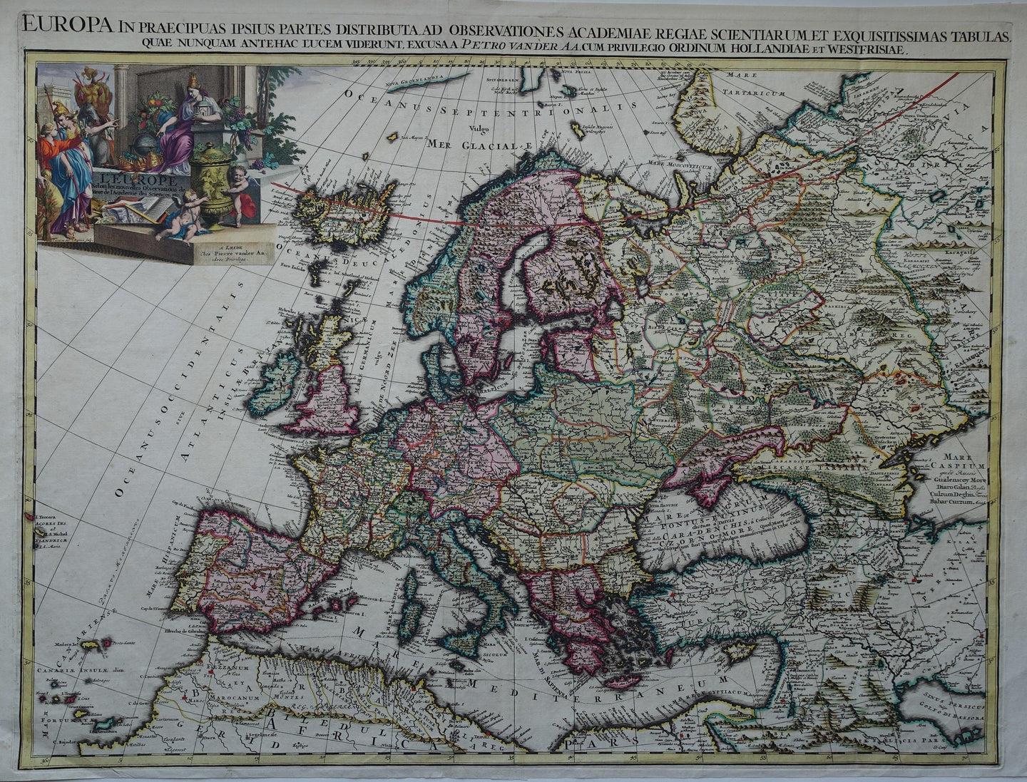 Europa Europe - Pieter van der Aa - 1713