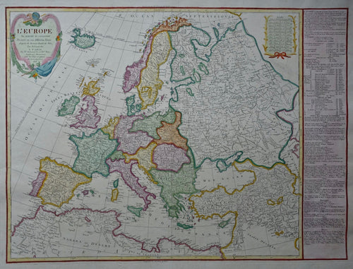 Europa Europe - F Delamarche - 1818