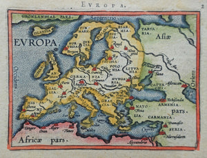 Europa Europe - Abraham Ortelius Johann Baptist Vrients - 1601