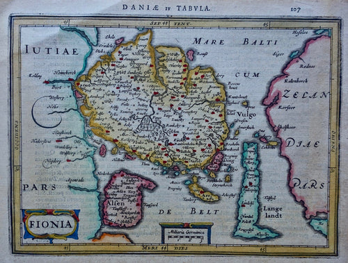 Denemarken Denmark Funen - Mercator / Hondius / Janssonius - 1628