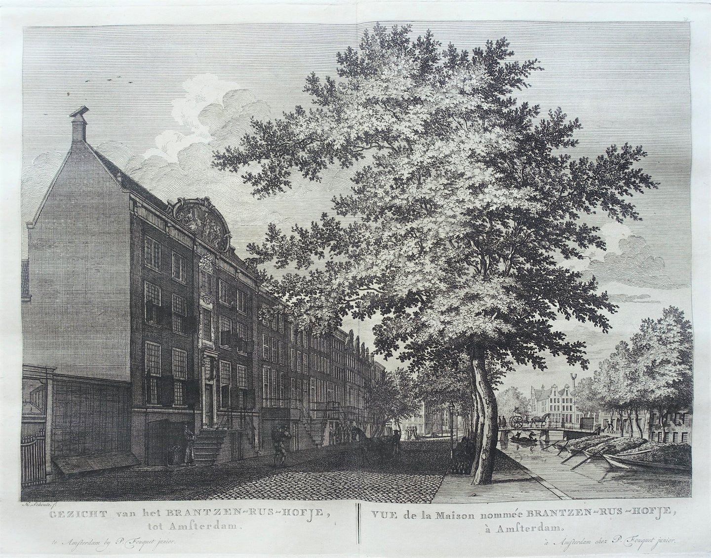 Amsterdam Nieuwe Keizersgracht Brantzen-Rushof - P Fouquet - 1783
