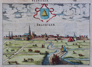 Franeker Profielgezicht op de stad - L Guicciardini - 1613