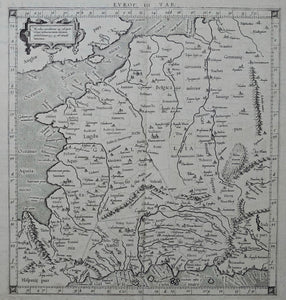 Frankrijk France Ptolemy map - C Ptolemaeüs / G Mercator - 1578