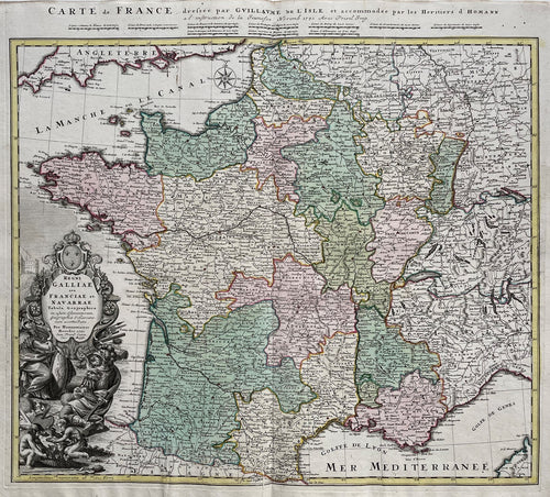 Frankrijk France - Homann Heirs - 1741