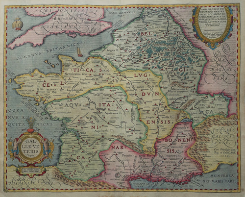 Frankrijk France - A Ortelius / J Hondius / P Bertius - 1619