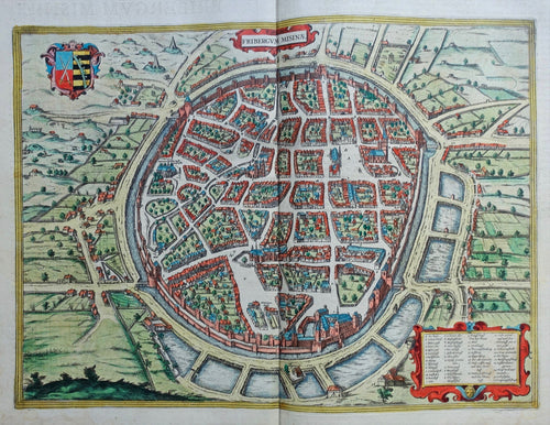 Duitsland Freiberg Germany - J Janssonius - 1657