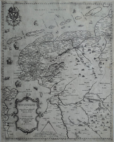 Friesland Groningen Drenthe Overijssel - Giovanni Francesco Camocio - 1566