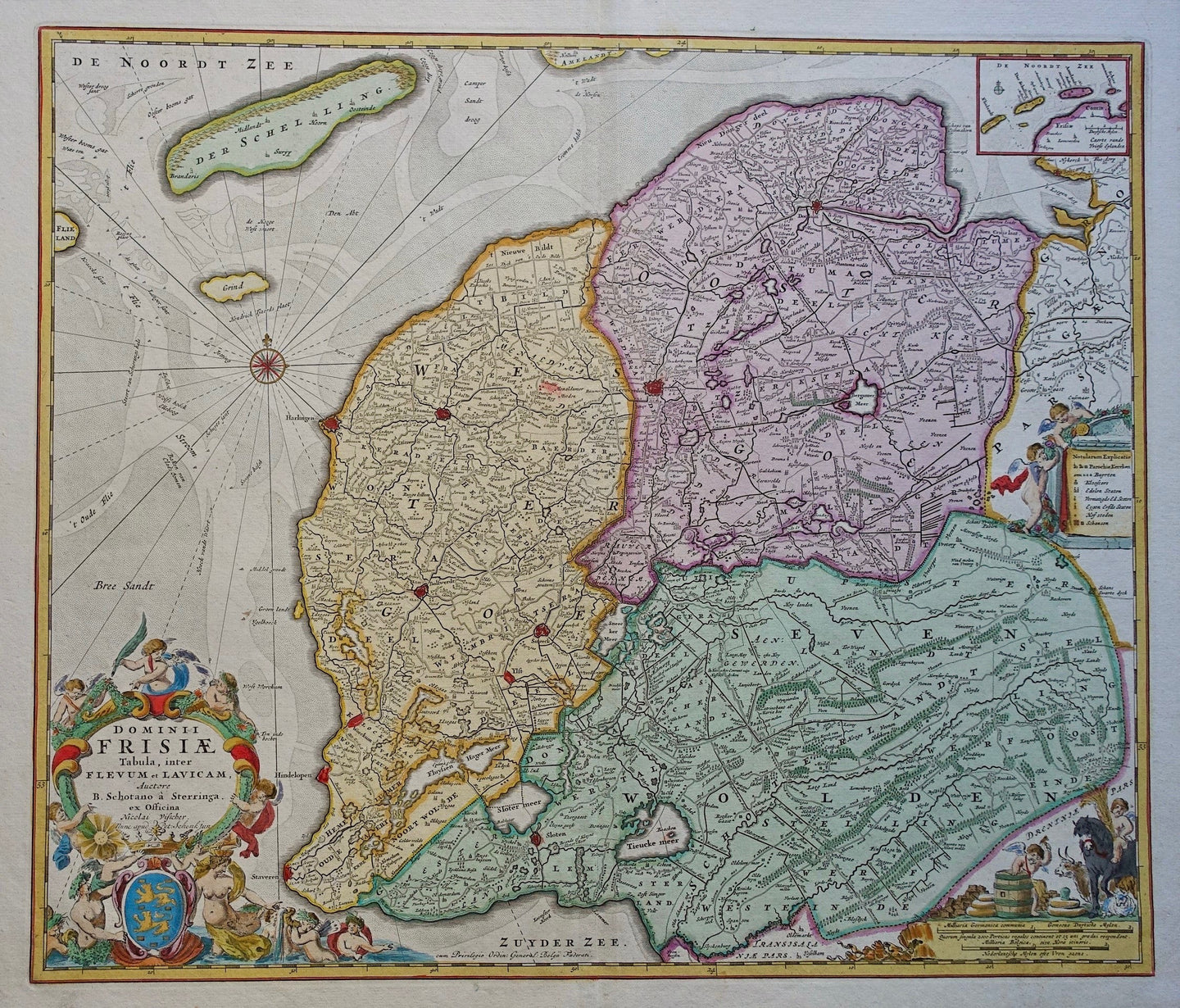 Friesland - N Visscher / P Schenk jr - ca. 1738