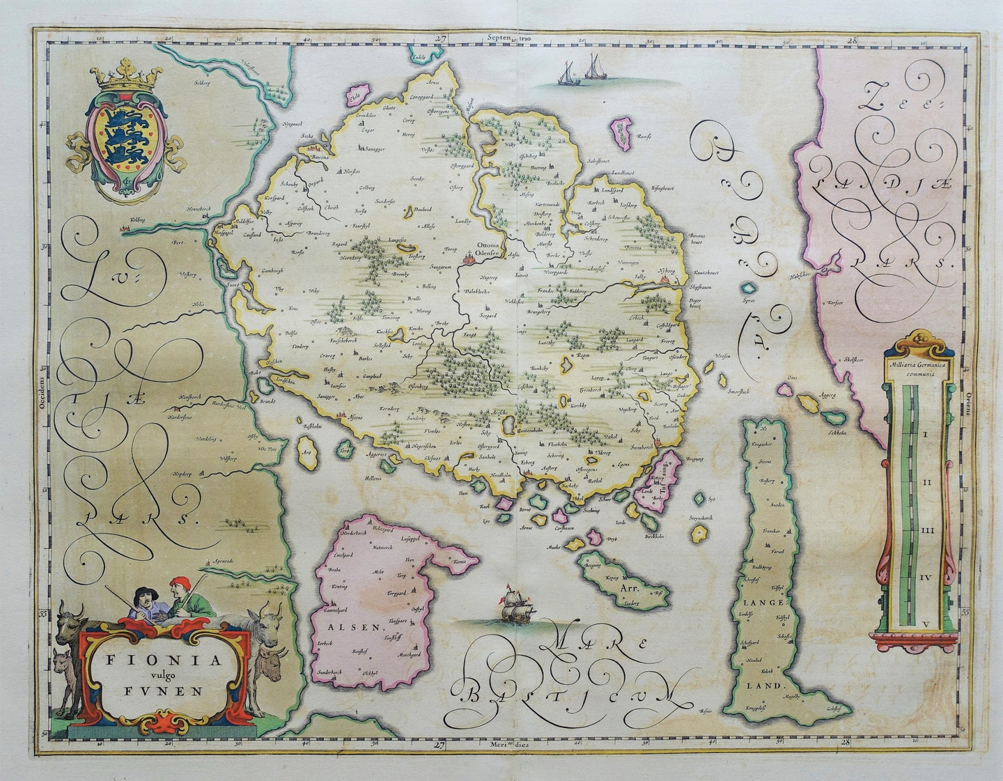 Denemarken Funen Denmark Fyn - J Blaeu - circa 1665