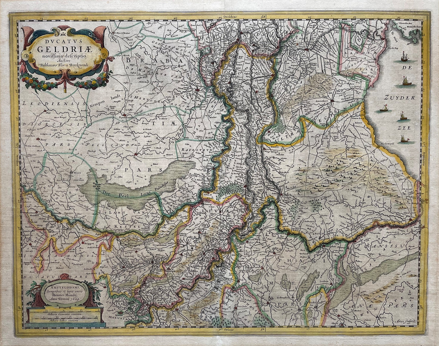 Gelderland - H Hondius - 1634