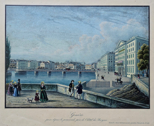 Zwitserland Genève Switzerland Geneva - R Dikenmann - ca 1860