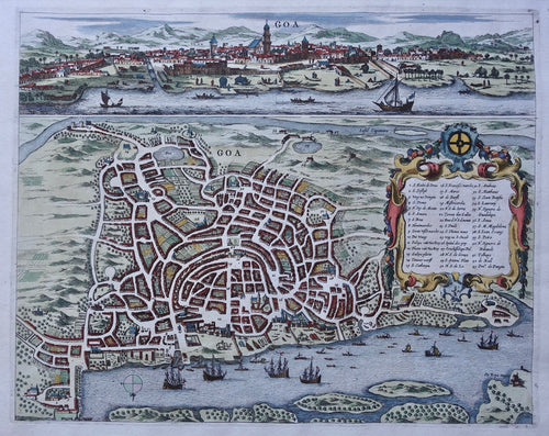 India Goa - P Baldaeus / J Janssonius van Waasberge - 1672