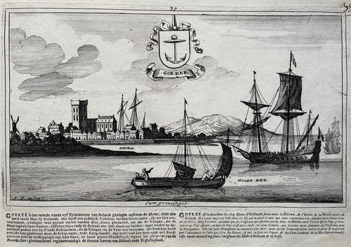 Goedereede Profielgezicht op de stad - J Peeters & C Bouttats - 1674