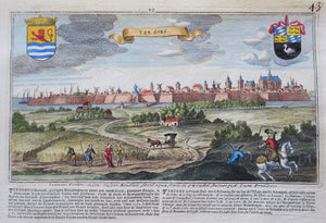 Goes Gezicht op de stad - J Peeters & C Bouttats - 1674