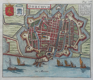 Gorinchem Stadsplattegrond Gorkum - H Wetstein - 1697