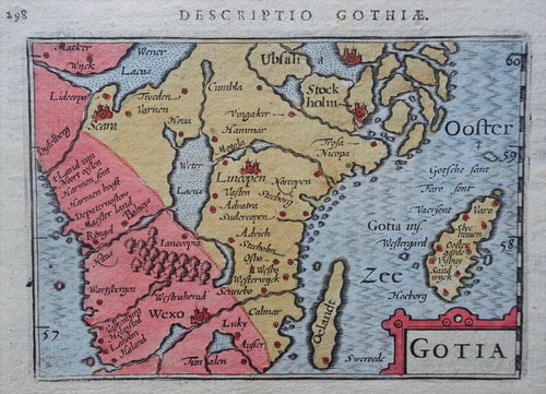 Zweden Sweden Götaland - P Bertius - 1602