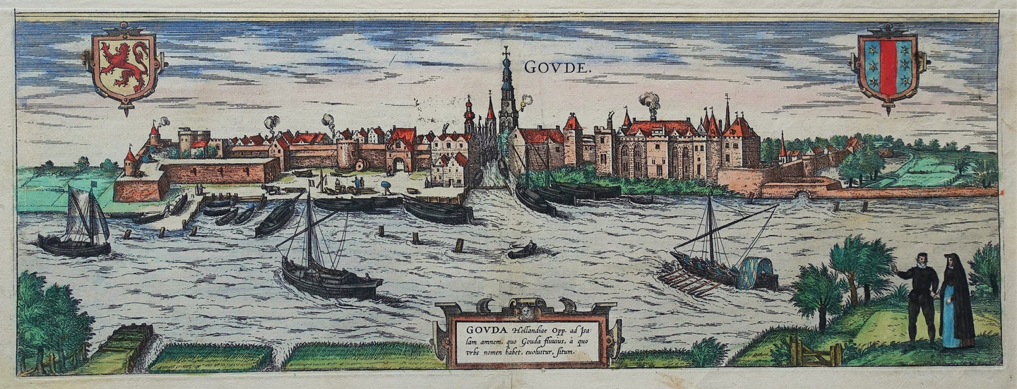 Gouda Aanzicht - G Braun & F Hogenberg - 1588