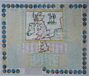 Groot Brittannië Ierland British Isles Great Britain Ireland - HA Chatelain - 1713