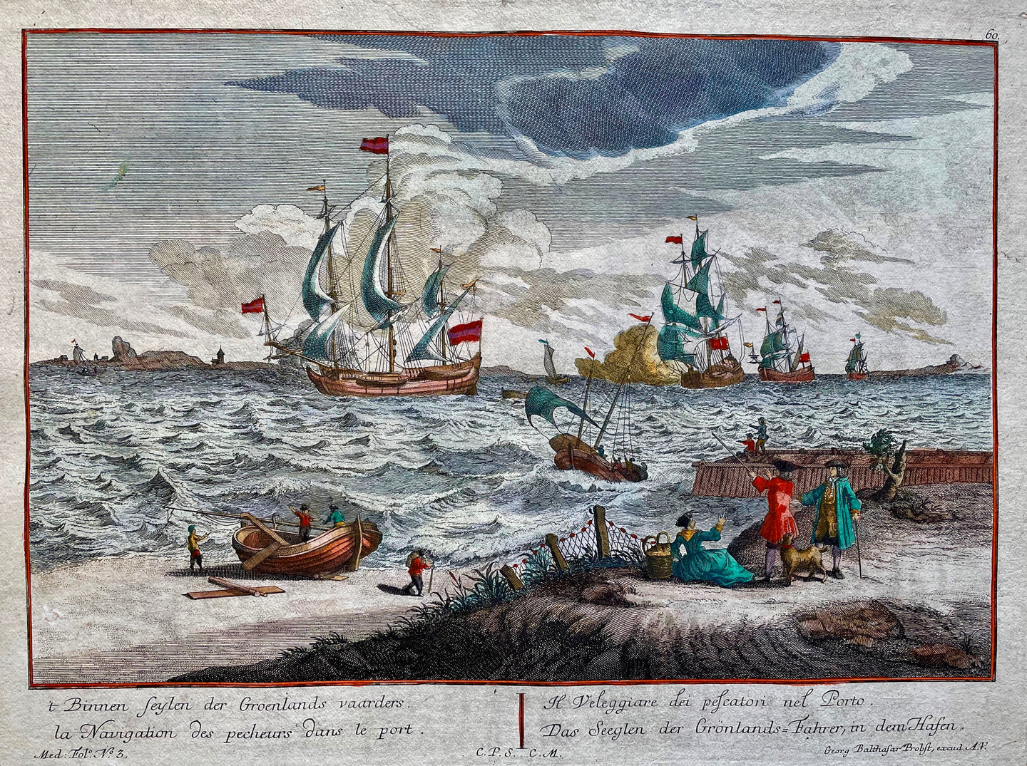 Wereld Walvisvaart - GB Probst - circa 1750