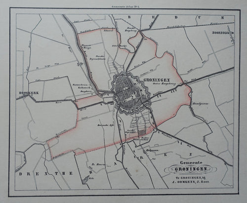 Groningen gemeente - C Fehse/J Oomkens Jzn - 1862