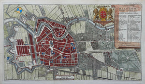 Haarlem Stadsplattegrond - I Tirion - 1742
