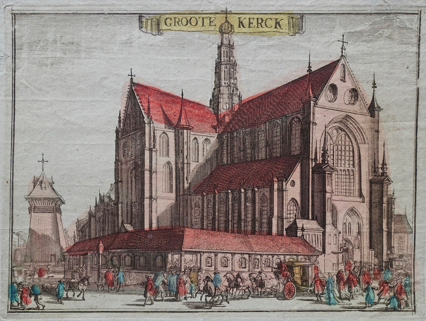Haarlem Grote of St-Bavokerk - Romeyn de Hooghe - 1688