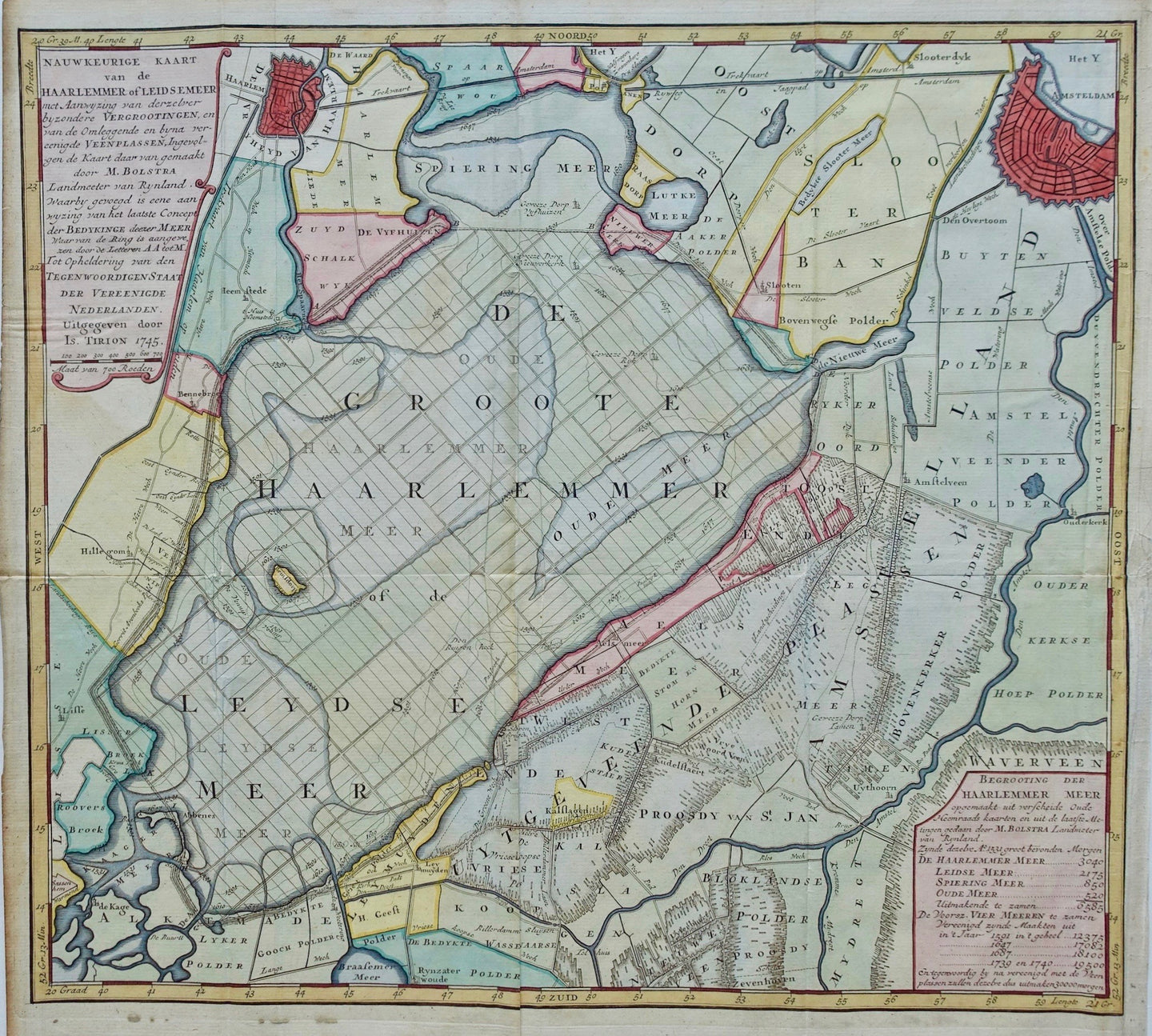 Haarlemmermeer - I Tirion - 1745