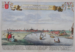 Haarlem vanuit het zuiden gezien - Jan van de Velde II - 1628