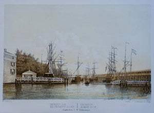 Amsterdam Entrepotdok - W Hekking jr/ GW Tielkemeijer - 1861