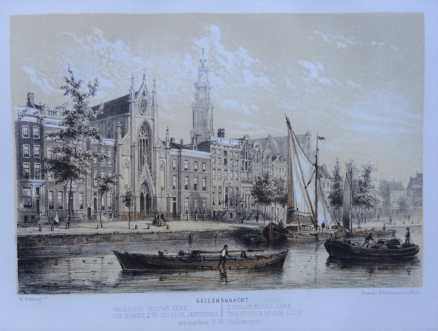 Amsterdam Keizersgracht - W Hekking jr/ GW Tielkemeijer - 1869