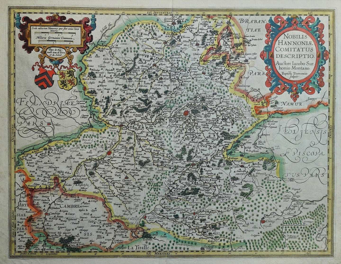 België Henegouwen Belgium Hainaut - H Hondius - 1633