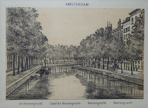 Amsterdam Herengracht - JF Haeseker - 1883