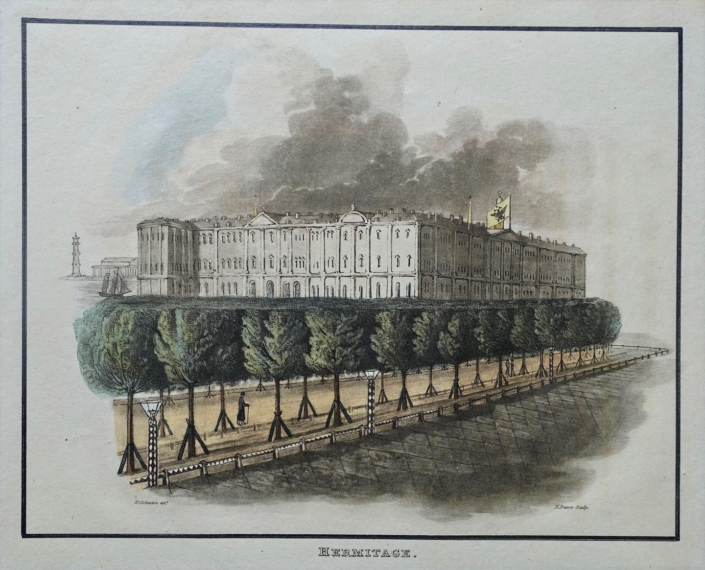 Rusland St Petersburg Hermitage Russia - JJ Stockdale - 1815