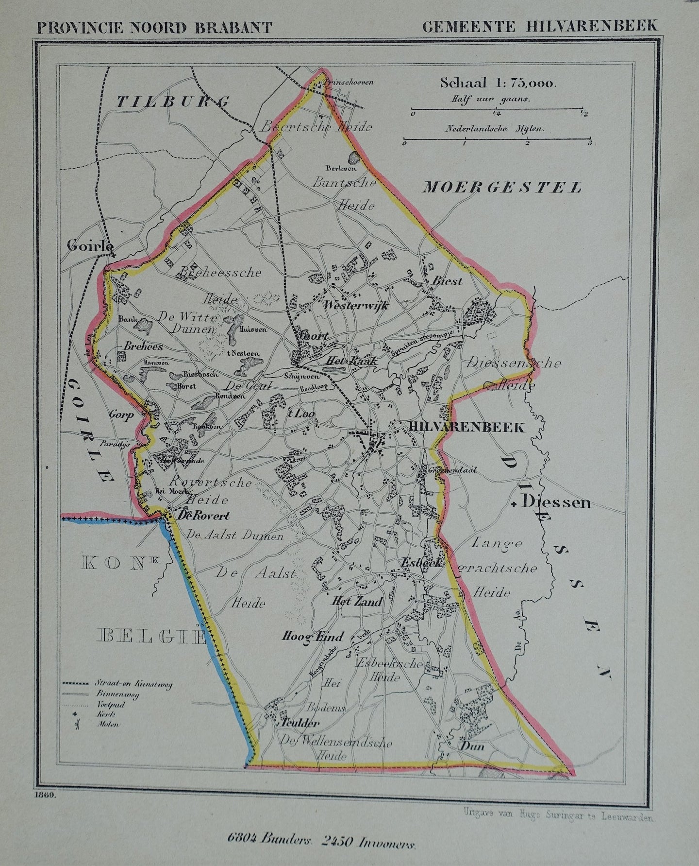 Hilvarenbeek - J Kuijper / H Suringar - 1869