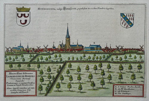 Frankrijk Hondschote France - J Blaeu - 1649