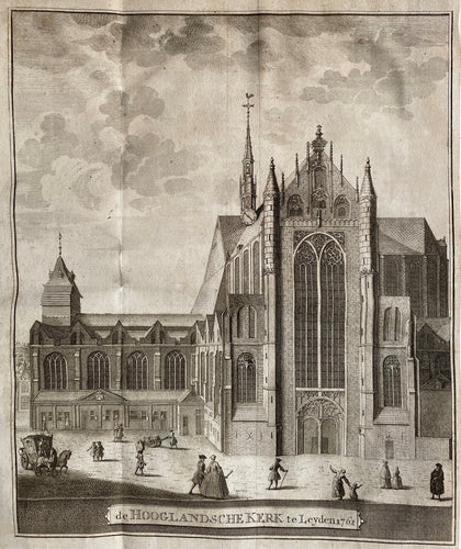 Leiden Hooglandse kerk - F van Mieris - 1763